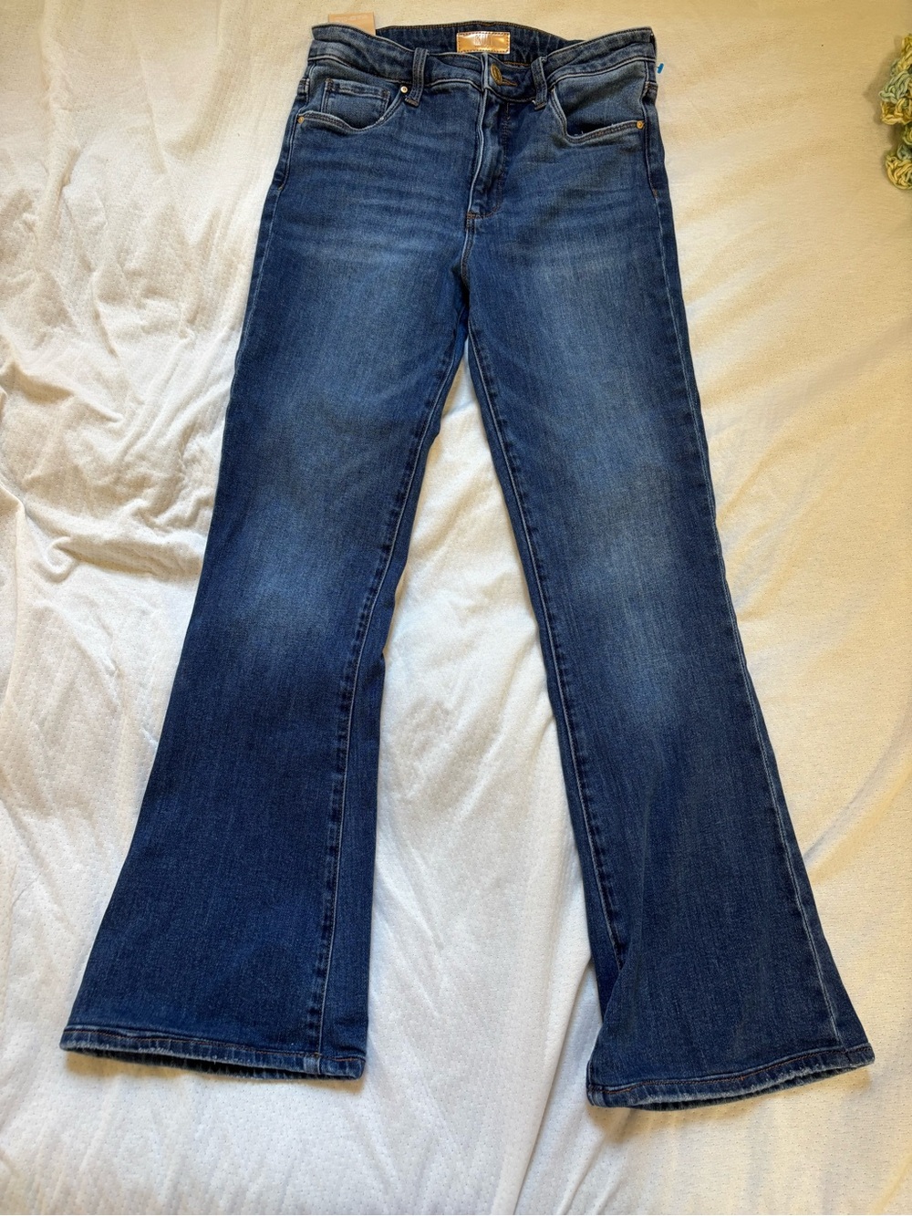Kut from the Kloth High-Rise Wide-Leg Jeans in Dark Blue - Picture 9 of 10